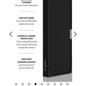 Flaunt square Black Phone Case with Camera Protection- excellent condition